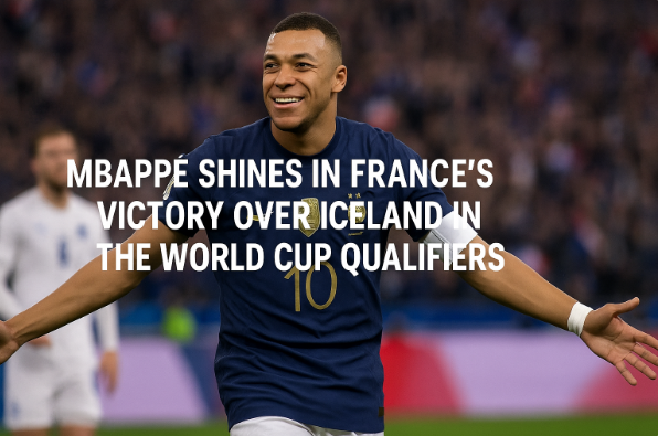 Mbappé Shines in France’s Victory Over Iceland in the World Cup Qualifiers